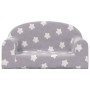 Hellgraues 2-Sitzer-Kindersofa mit weichen Plüschsternen von vidaXL, Baby- und Kleinkindmöbel - Ref: Foro24-341791, Preis: 36...