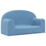 Blaues 2-Sitzer-Kindersofa aus weichem Plüsch von vidaXL, Baby- und Kleinkindmöbel - Ref: Foro24-341795, Preis: 40,99 €, Raba...