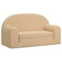 Children's 2-seater sofa bed in soft cream plush by vidaXL, Baby and Toddler Furniture - Ref: Foro24-341806, Price: 53,70 €, ...