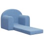 Blaues Kinderschlafsofa aus weichem Plüsch von vidaXL, Baby- und Kleinkindmöbel - Ref: Foro24-341801, Preis: 36,99 €, Rabatt: %