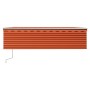 Toldo automático retráctil con persiana naranja y marrón 5x3 m de vidaXL, Toldos - Ref: Foro24-3069350, Precio: 520,09 €, Des...