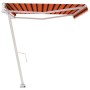 Automatic freestanding awning in orange and brown, 500x300 cm. by vidaXL, Awnings - Ref: Foro24-3069590, Price: 595,73 €, Dis...