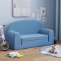 Blue soft plush 2-seater children's sofa bed by vidaXL, Baby and Toddler Furniture - Ref: Foro24-341807, Price: 53,11 €, Disc...