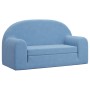 Blue soft plush 2-seater children's sofa bed by vidaXL, Baby and Toddler Furniture - Ref: Foro24-341807, Price: 53,99 €, Disc...