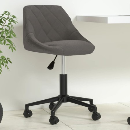 Silla de oficina giratoria de terciopelo gris oscuro de vidaXL, Sillas de oficina - Ref: Foro24-335485, Precio: 97,99 €, Desc...