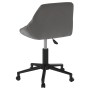 Dark Gray Velvet Swivel Office Chair by vidaXL, Office chairs - Ref: Foro24-335485, Price: 97,99 €, Discount: %