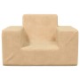 Cream soft plush children's sofa by vidaXL, Baby and Toddler Furniture - Ref: Foro24-341812, Price: 25,10 €, Discount: %