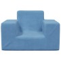 Blaues weiches Plüsch-Kindersofa von vidaXL, Baby- und Kleinkindmöbel - Ref: Foro24-341813, Preis: 25,53 €, Rabatt: %