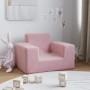 Soft pink plush sofa for children by vidaXL, Baby and Toddler Furniture - Ref: Foro24-341814, Price: 40,99 €, Discount: %