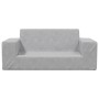 2-Sitzer-Kindersofa hellgrauer weicher Plüsch von vidaXL, Baby- und Kleinkindmöbel - Ref: Foro24-341816, Preis: 37,62 €, Raba...