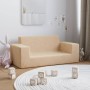 Cremefarbenes 2-Sitzer-Kindersofa aus weichem Plüsch von vidaXL, Baby- und Kleinkindmöbel - Ref: Foro24-341818, Preis: 33,99 ...