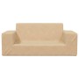 Cremefarbenes 2-Sitzer-Kindersofa aus weichem Plüsch von vidaXL, Baby- und Kleinkindmöbel - Ref: Foro24-341818, Preis: 33,99 ...