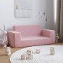 Rosafarbenes 2-Sitzer-Kindersofa aus weichem Plüsch von vidaXL, Baby- und Kleinkindmöbel - Ref: Foro24-341820, Preis: 50,05 €...