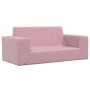 Rosafarbenes 2-Sitzer-Kindersofa aus weichem Plüsch von vidaXL, Baby- und Kleinkindmöbel - Ref: Foro24-341820, Preis: 50,99 €...