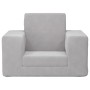 Sofá cama infantil felpa suave gris claro de vidaXL, Mobiliario para bebés y niños pequeños - Ref: Foro24-341822, Precio: 30,...