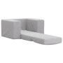 Sofá cama infantil felpa suave gris claro de vidaXL, Mobiliario para bebés y niños pequeños - Ref: Foro24-341822, Precio: 30,...