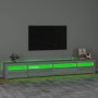 TV cabinet with LED lights sonoma gray 270x35x40 cm by vidaXL, TV Furniture - Ref: Foro24-3152752, Price: 188,31 €, Discount: %