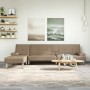 L-förmiges Schlafsofa aus Cappuccino-Kunstleder, 255 x 140 x 70 cm von vidaXL, Sofas - Ref: Foro24-3157268, Preis: 405,06 €, ...