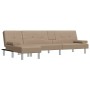 L-förmiges Schlafsofa aus Cappuccino-Kunstleder, 255 x 140 x 70 cm von vidaXL, Sofas - Ref: Foro24-3157268, Preis: 405,06 €, ...