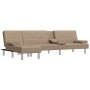 L-förmiges Schlafsofa aus Cappuccino-Kunstleder, 255 x 140 x 70 cm von vidaXL, Sofas - Ref: Foro24-3157268, Preis: 405,06 €, ...