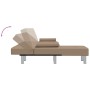 L-shaped sofa bed cappuccino synthetic leather 255x140x70 cm by vidaXL, Sofas - Ref: Foro24-3157268, Price: 405,06 €, Discoun...