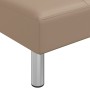 L-shaped sofa bed cappuccino synthetic leather 255x140x70 cm by vidaXL, Sofas - Ref: Foro24-3157268, Price: 405,06 €, Discoun...