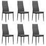 Dining chairs 6 units light gray fabric by vidaXL, dining chairs - Ref: Foro24-275380, Price: 217,33 €, Discount: %