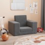 Sofá cama infantil felpa suave gris antracita de vidaXL, Mobiliario para bebés y niños pequeños - Ref: Foro24-341823, Precio:...