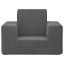 Children's sofa bed in soft anthracite gray plush by vidaXL, Baby and Toddler Furniture - Ref: Foro24-341823, Price: 40,76 €,...