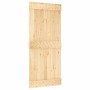 Schiebetür mit Beschlägen aus massivem Zirbenholz 90x210 cm von vidaXL, Türen - Ref: Foro24-3202974, Preis: 149,58 €, Rabatt: %