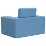 Blaues Kinderschlafsofa aus weichem Plüsch von vidaXL, Baby- und Kleinkindmöbel - Ref: Foro24-341825, Preis: 29,89 €, Rabatt: %