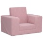 Sofá cama para niños felpa suave rosa de vidaXL, Mobiliario para bebés y niños pequeños - Ref: Foro24-341826, Precio: 39,34 €...