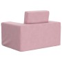 Sofá cama para niños felpa suave rosa de vidaXL, Mobiliario para bebés y niños pequeños - Ref: Foro24-341826, Precio: 39,99 €...