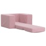 Sofá cama para niños felpa suave rosa de vidaXL, Mobiliario para bebés y niños pequeños - Ref: Foro24-341826, Precio: 39,34 €...