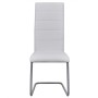 Cantilever dining chairs 4 units white synthetic leather by vidaXL, dining chairs - Ref: Foro24-242288, Price: 221,10 €, Disc...