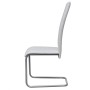 Cantilever dining chairs 4 units white synthetic leather by vidaXL, dining chairs - Ref: Foro24-242288, Price: 221,10 €, Disc...