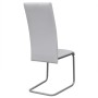 Cantilever dining chairs 4 units white synthetic leather by vidaXL, dining chairs - Ref: Foro24-242288, Price: 221,10 €, Disc...