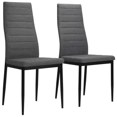 Dining chairs 2 units light gray fabric by vidaXL, dining chairs - Ref: Foro24-246181, Price: 82,46 €, Discount: %