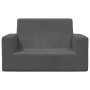 Anthracite Gray Soft Plush 2-Seater Children's Sofa by vidaXL, Baby and Toddler Furniture - Ref: Foro24-341841, Price: 38,99 ...