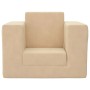 Cream soft plush children's sofa bed by vidaXL, Baby and Toddler Furniture - Ref: Foro24-341848, Price: 32,27 €, Discount: %