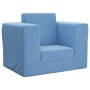 Blaues Kinderschlafsofa aus weichem Plüsch von vidaXL, Baby- und Kleinkindmöbel - Ref: Foro24-341849, Preis: 30,99 €, Rabatt: %