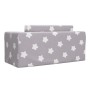 Sofá cama infantil 2 plazas felpa suave gris claro estrellas de vidaXL, Mobiliario para bebés y niños pequeños - Ref: Foro24-...