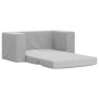 Sofá cama infantil 2 plazas felpa suave gris claro de vidaXL, Mobiliario para bebés y niños pequeños - Ref: Foro24-341852, Pr...