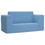 Blaues 2-Sitzer-Kinderschlafsofa aus weichem Plüsch von vidaXL, Baby- und Kleinkindmöbel - Ref: Foro24-341855, Preis: 66,19 €...