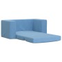 Sofá cama infantil 2 plazas felpa suave azul de vidaXL, Mobiliario para bebés y niños pequeños - Ref: Foro24-341855, Precio: ...