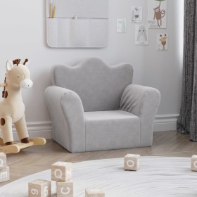 Light gray soft plush children's sofa by vidaXL, Baby and Toddler Furniture - Ref: Foro24-341858, Price: 38,99 €, Discount: %