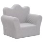 Hellgraues Kindersofa aus weichem Plüsch von vidaXL, Baby- und Kleinkindmöbel - Ref: Foro24-341858, Preis: 38,99 €, Rabatt: %