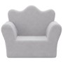 Hellgraues Kindersofa aus weichem Plüsch von vidaXL, Baby- und Kleinkindmöbel - Ref: Foro24-341858, Preis: 38,99 €, Rabatt: %