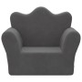 Anthrazitgraues weiches Plüsch-Kindersofa von vidaXL, Baby- und Kleinkindmöbel - Ref: Foro24-341859, Preis: 39,05 €, Rabatt: %