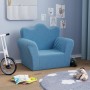 Sofá para niños felpa suave azul de vidaXL, Mobiliario para bebés y niños pequeños - Ref: Foro24-341861, Precio: 40,67 €, Des...